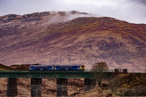 Train in the highlands